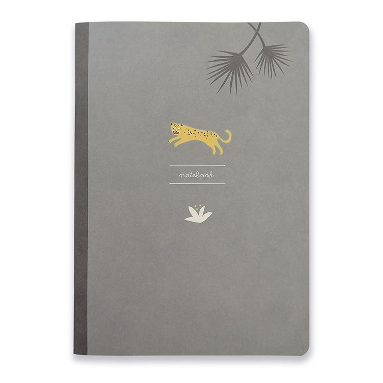 Pleased To Meet Leopard Notizheft A5, blanko zollfrei