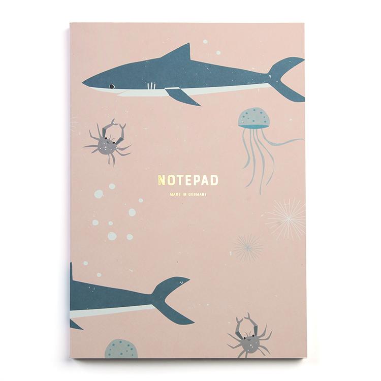 Pleased To Meet Sharks Notizblock A5 Kostenloser Versand
