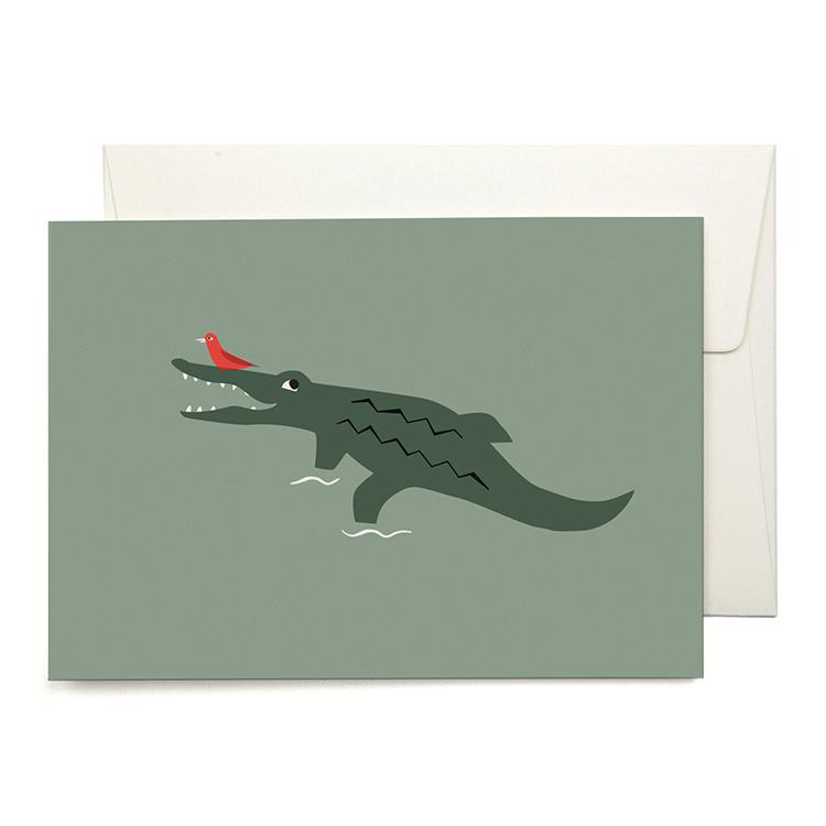 Pleased To Meet Crocodile Grusskarte Angebote