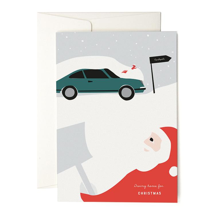Pleased To Meet Santas Car Grusskarte Günstiger Verkauf